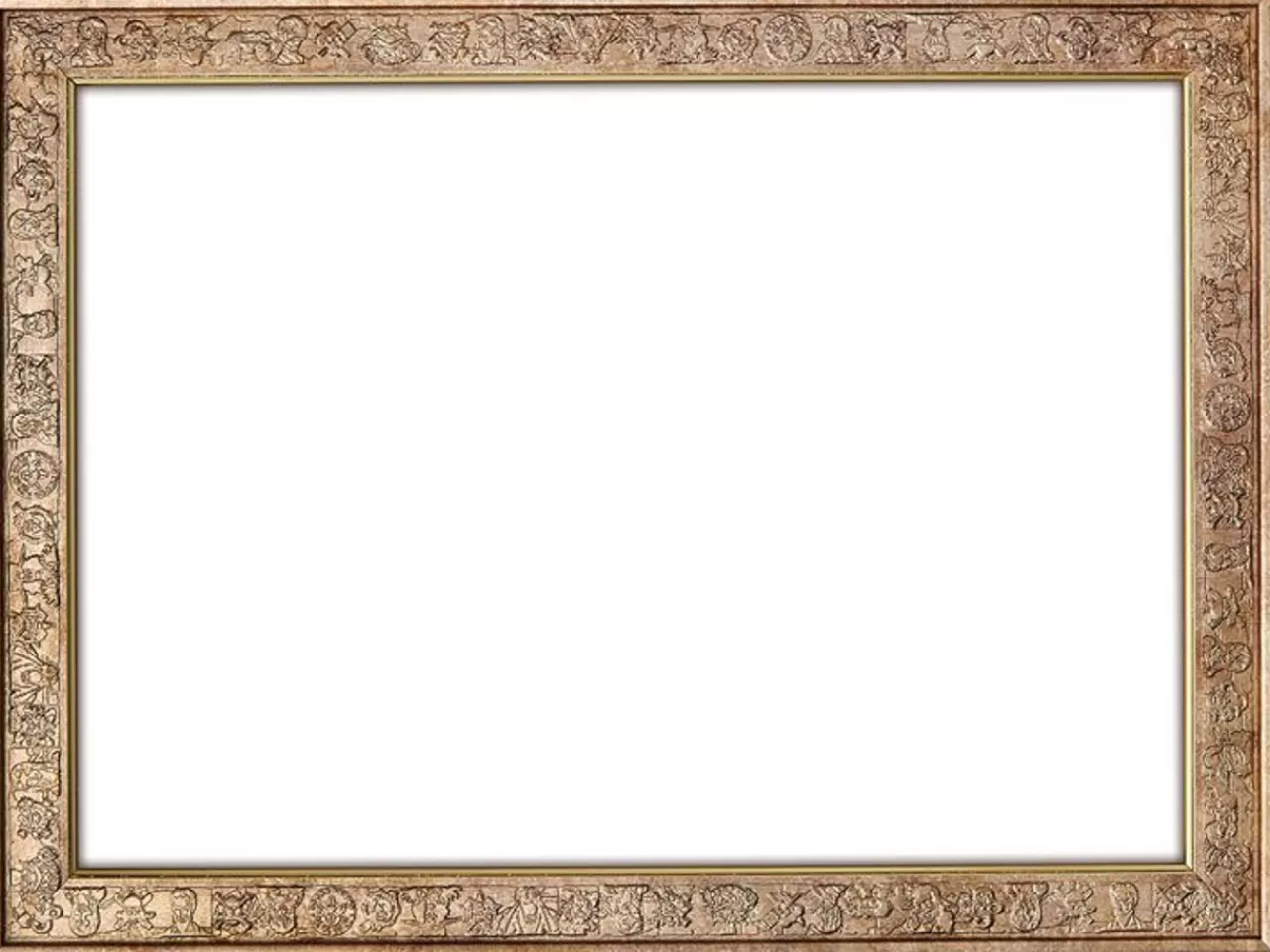 Ensky 504694 Puzzle Frame Gold Color For One Piece 108 And 208 Pieces Puzzle (18.2X25.7Cm)