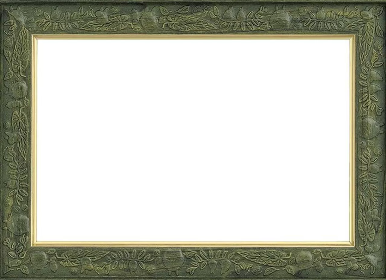 Ensky 504854 Puzzle Frame Green Color For Studio Ghibli My Neighbor Totoro 150 And 126 Pieces Puzzle (10X14.7Cm)