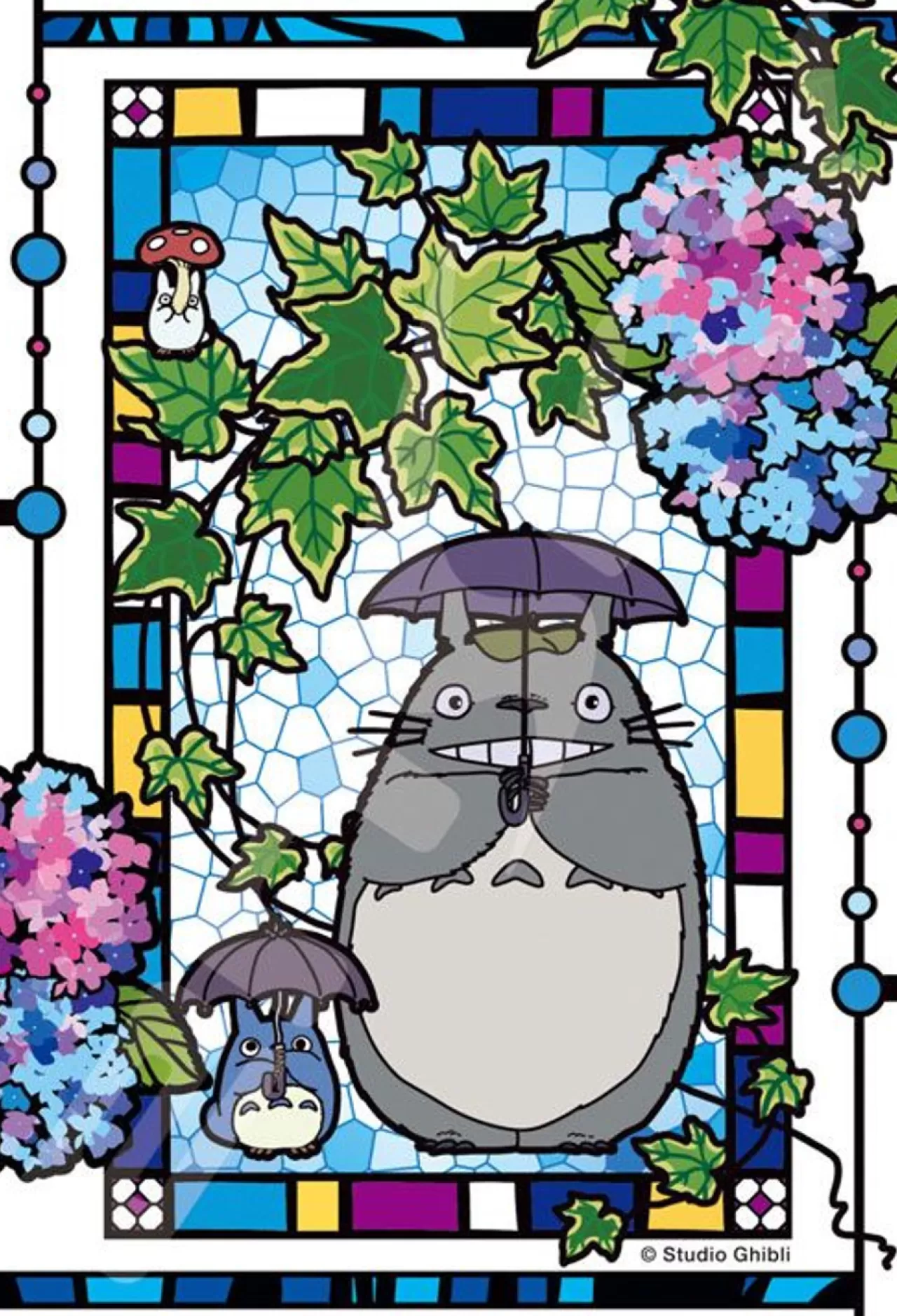 Ensky 126-Ac61 Art Crystal Jigsaw Puzzle Studio Ghibli My Neighbor Totoro Hydrangea Garden (126 Pieces)