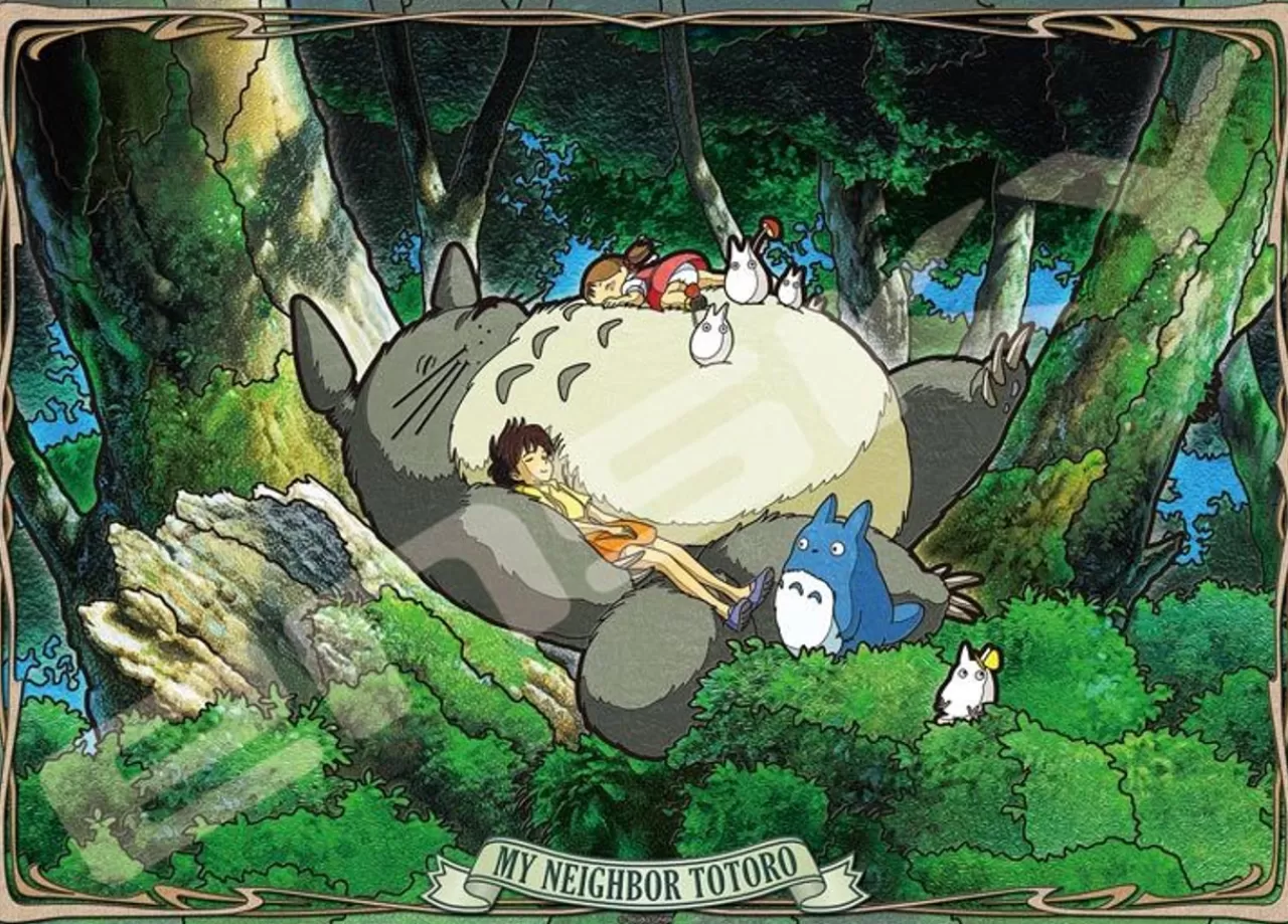 Ensky 500-Ac01 Art Crystal Jigsaw Puzzle Studio Ghibli My Neighbor Totoro Nap Time (500 Pieces)