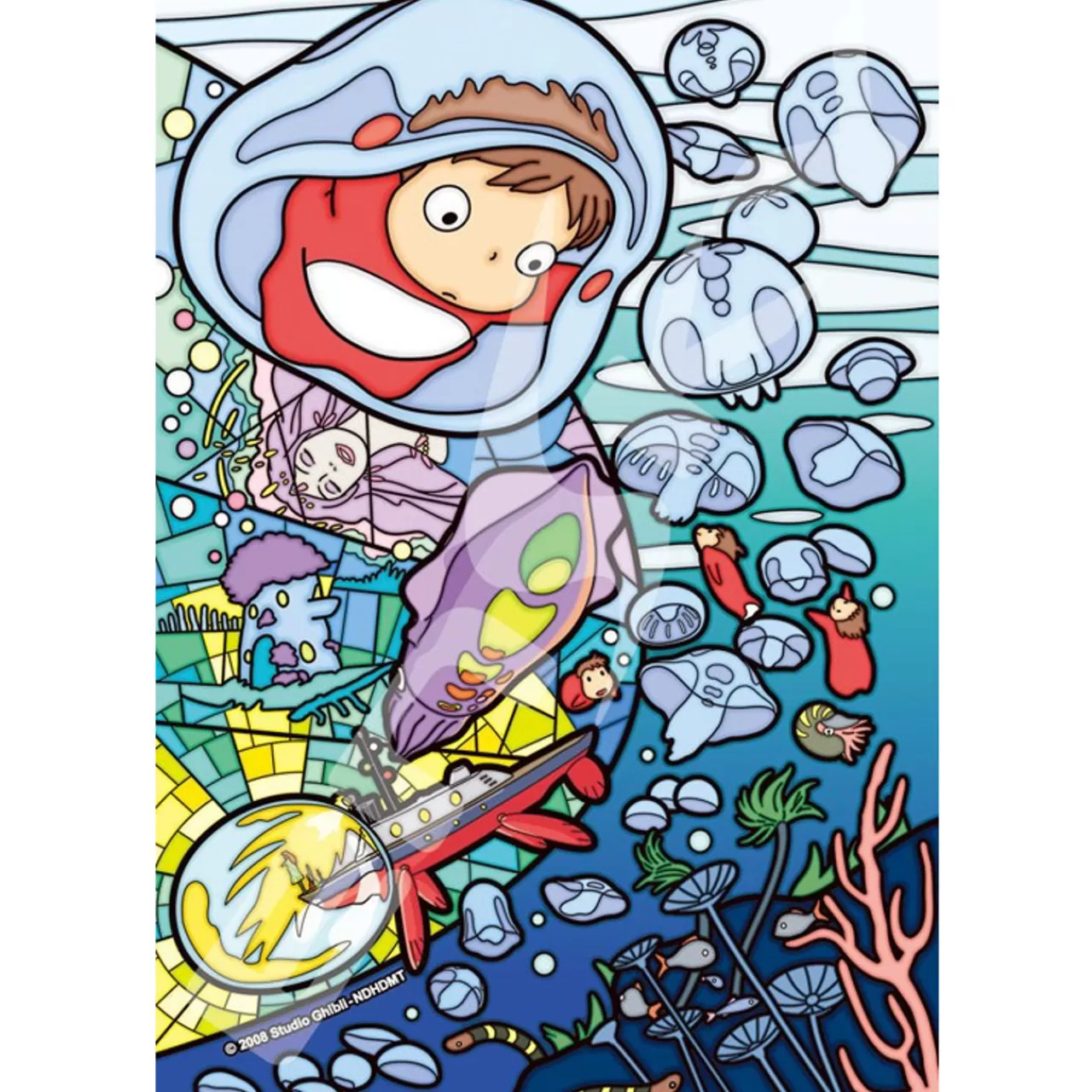 Ensky Art Crystal Jigsaw Puzzle 126-Ac69 Studio Ghibli Ponyo (126 Pieces)