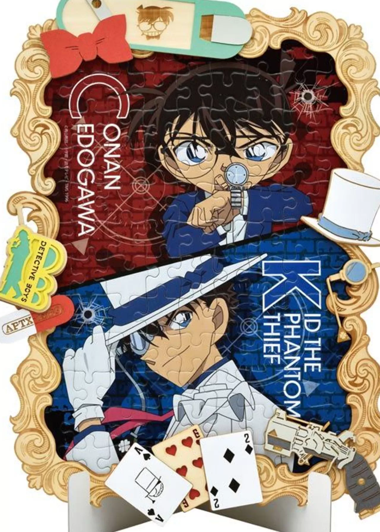 Ensky 108-Dw03 Jigsaw Puzzle Detective Conan: Case Closed Conan & Kaito Kid (108 Pieces)