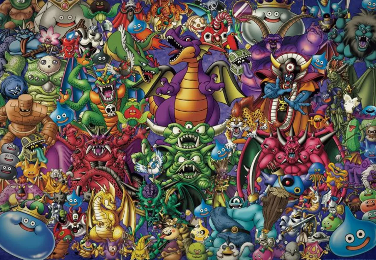 Ensky Ep4507 Jigsaw Puzzle Dragon Quest Monster Get Together (1000 Pieces)