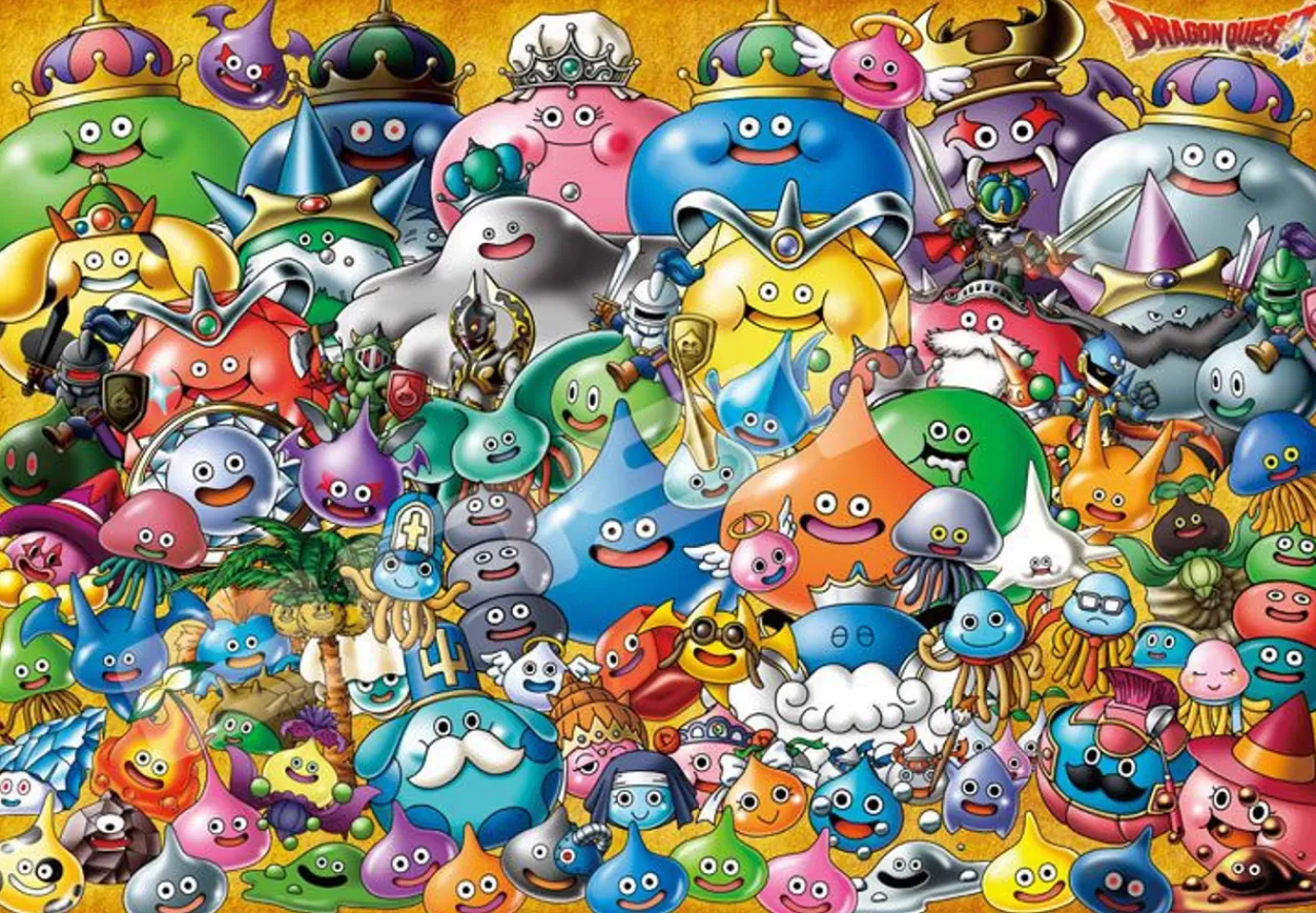 Ensky Ep4868 Jigsaw Puzzle Dragon Quest The Slimes Have Appeared! (1000 Pieces)