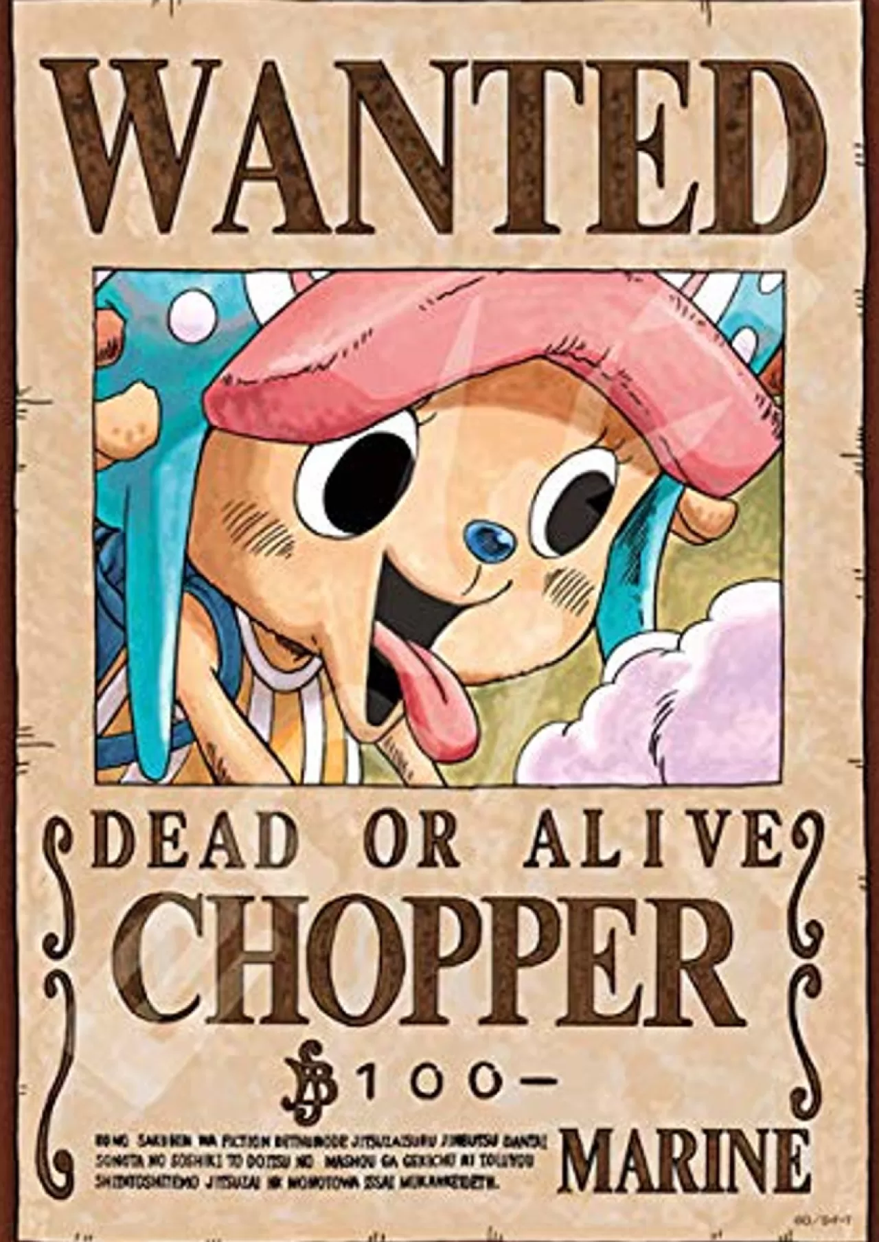 Ensky Jigsaw Puzzle 208-039 Wanted Poster One Piece Tony Tony Chopper (208 Pieces)