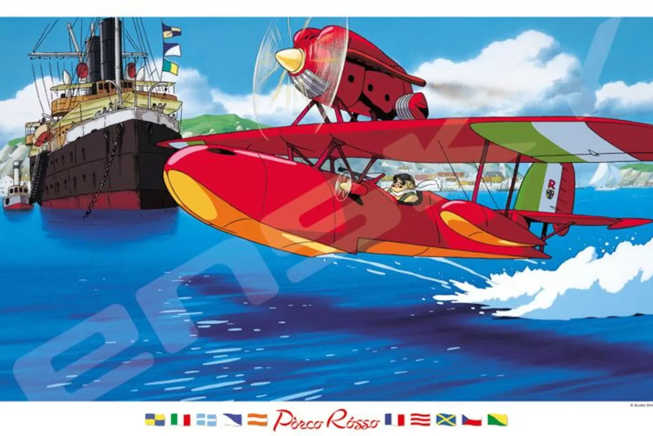 Ensky Jigsaw Puzzle Studio Ghibli Porco Rosso Savoia To The Sky (1000 Pieces)