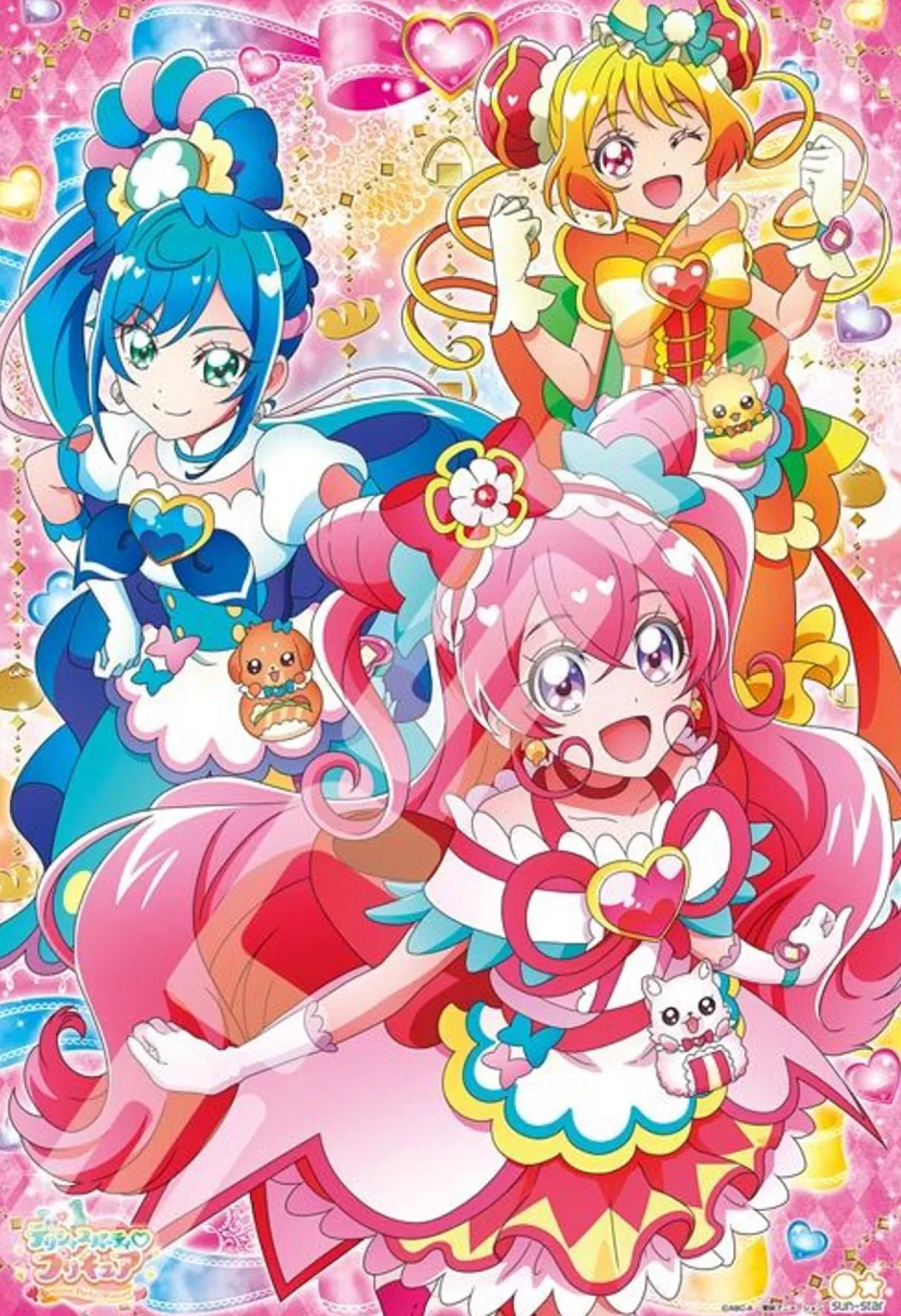 Ensky 108-L774 Jigsaw Puzzle Delicious Party Pretty Cure Smiles (108 L-Pieces)