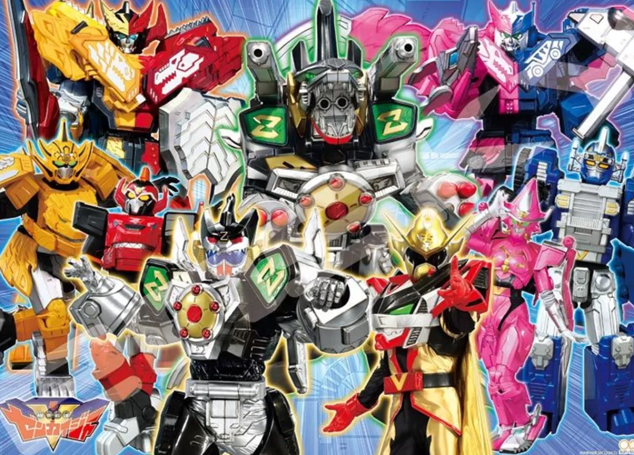 Ensky 300-L569 Jigsaw Puzzle Kikai Sentai Zenkaiger All Of Our Strength (300 L-Pieces)