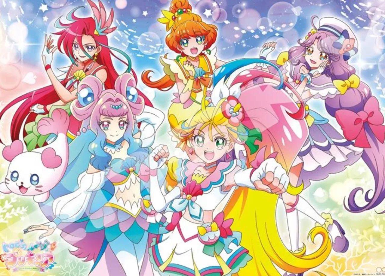 Ensky 300-L568 Jigsaw Puzzle Tropical-Rouge Pretty Cure Invincible Drive! (300 L-Pieces)