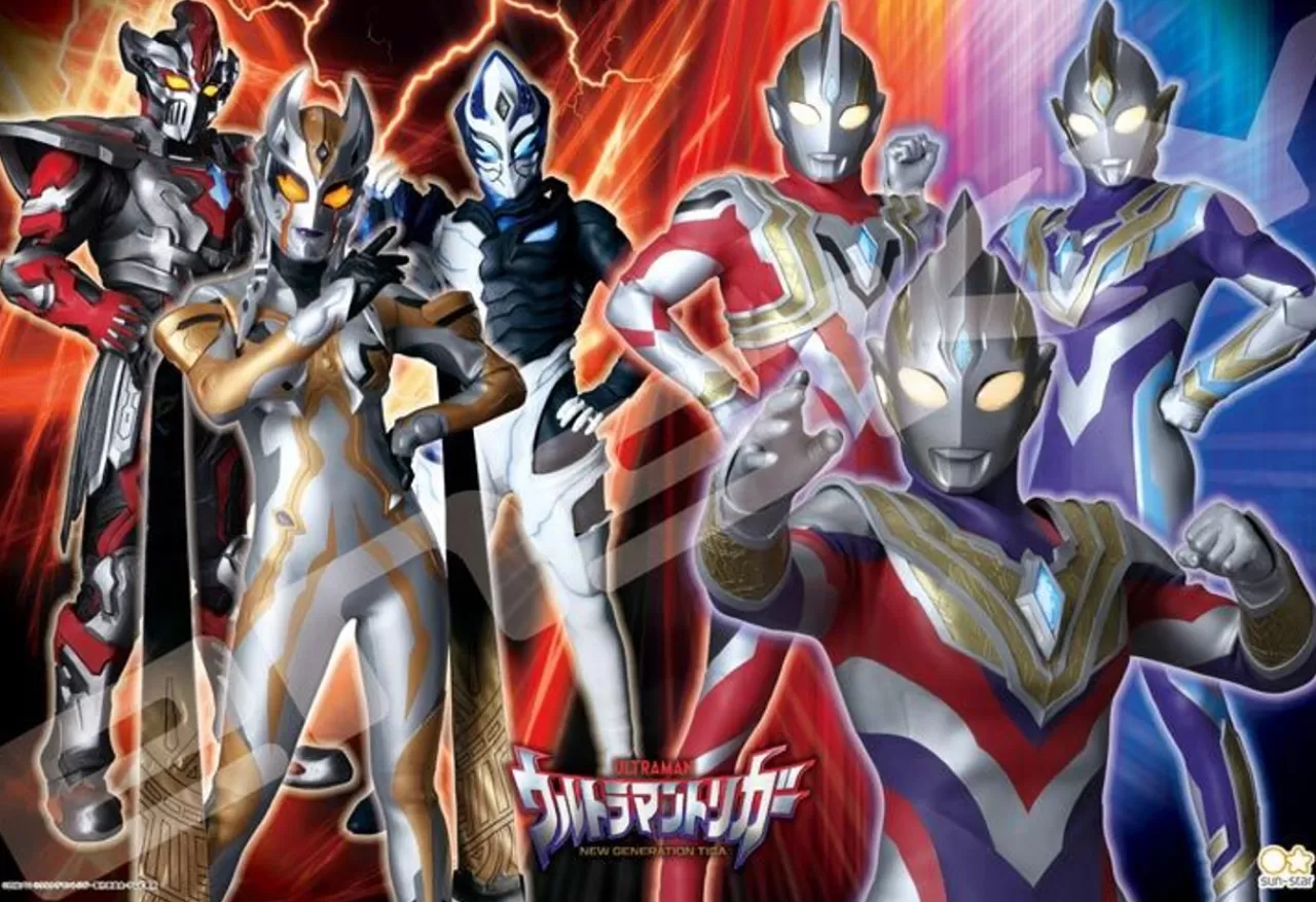 Ensky 108-L768 Jigsaw Puzzle Ultraman Trigger: New Generation Tiga Light Giants (108 L-Pieces)