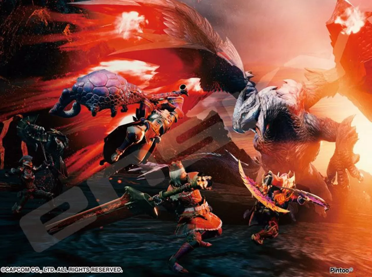 Ensky Ma-68 Jigsaw Puzzle Monster Hunter Rise Crimson Glow Valstrax (150 S-Pieces)