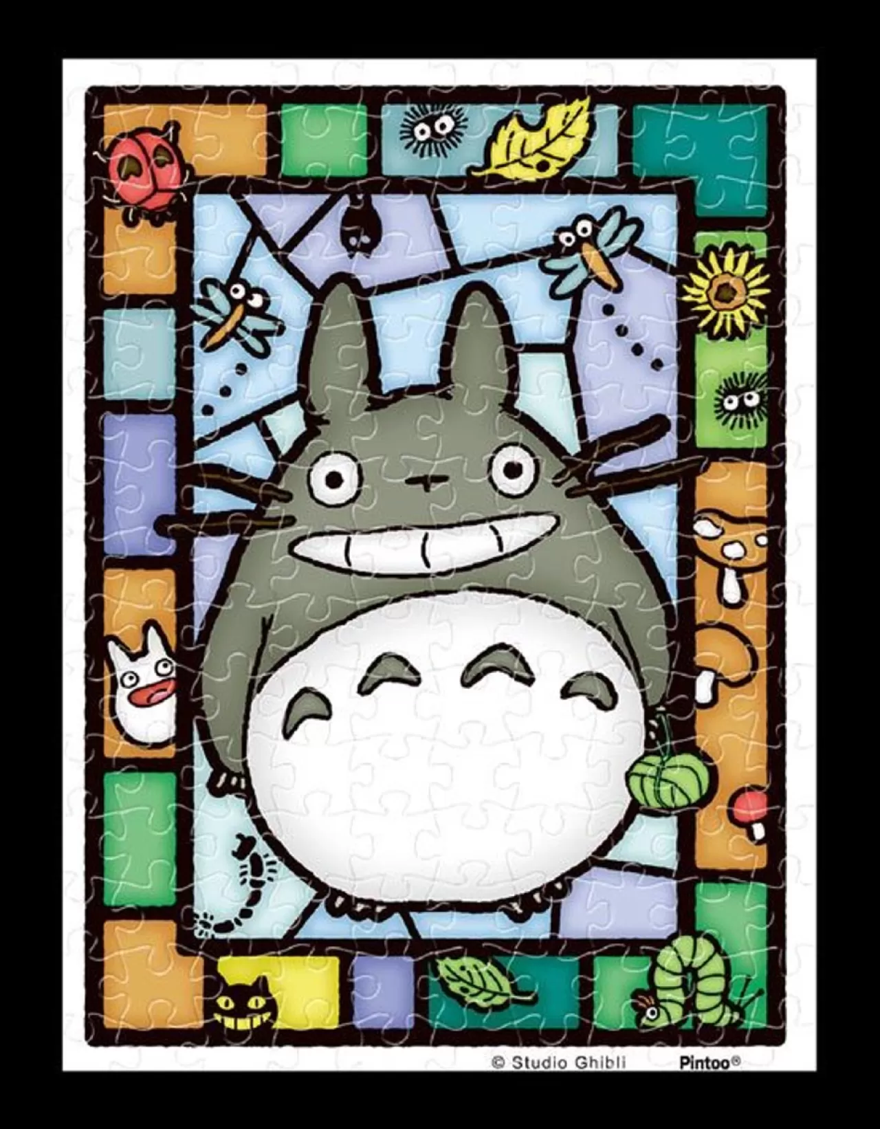 Ensky Ma-C09 Jigsaw Puzzle Studio Ghibli My Neighbor Totoro Together With Totoro (Stained Art) (150 S-Pieces)