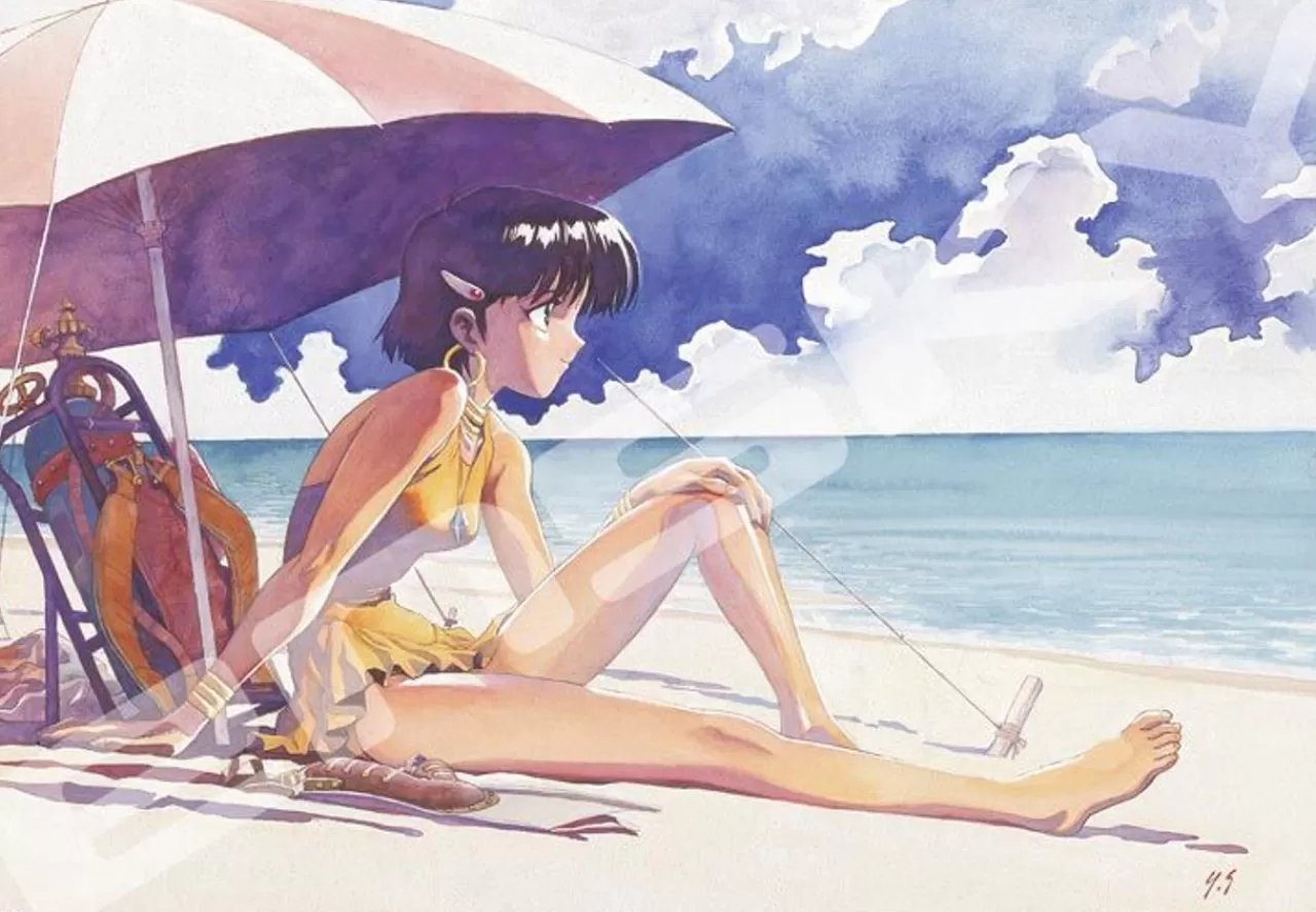 Ensky 1000T-173 Jigsaw Puzzle Nadia: The Secret Of Blue Water Nadia Gazing At The Sea (1000 Pieces)