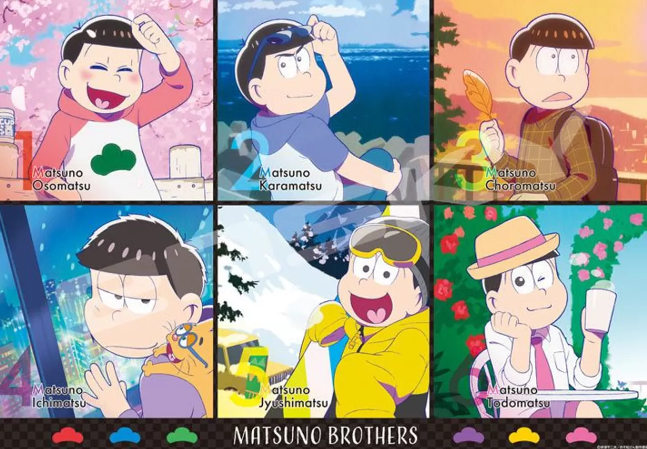 Ensky 1000T-306 Jigsaw Puzzle Osomatsu-San Four Seasons Matsuno Brothers (1000 Pieces)