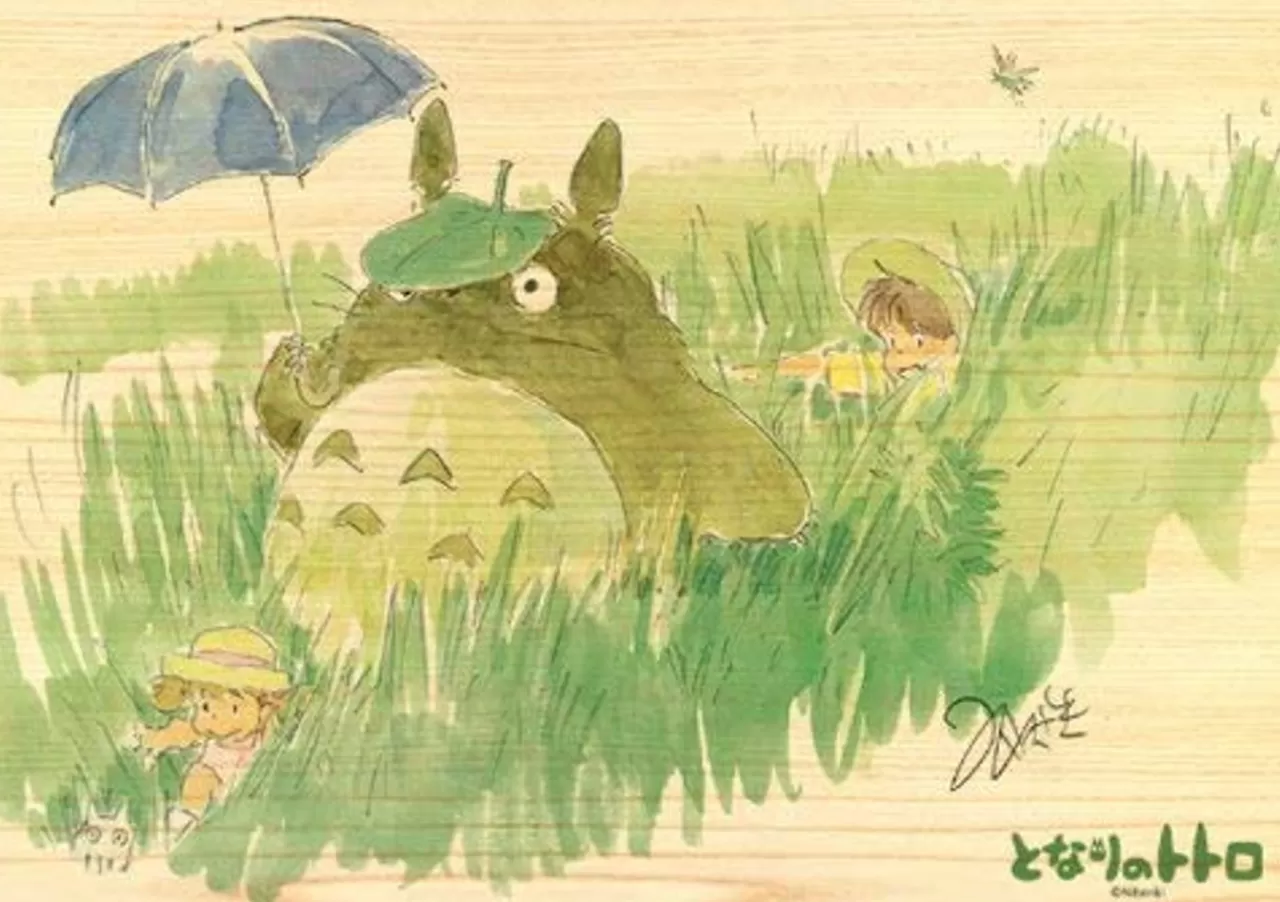 Ensky Wooden Jigsaw Puzzle 208-W201 Studio Ghibli My Neighbor Totoro Let's Walk The Field (208 Pieces)