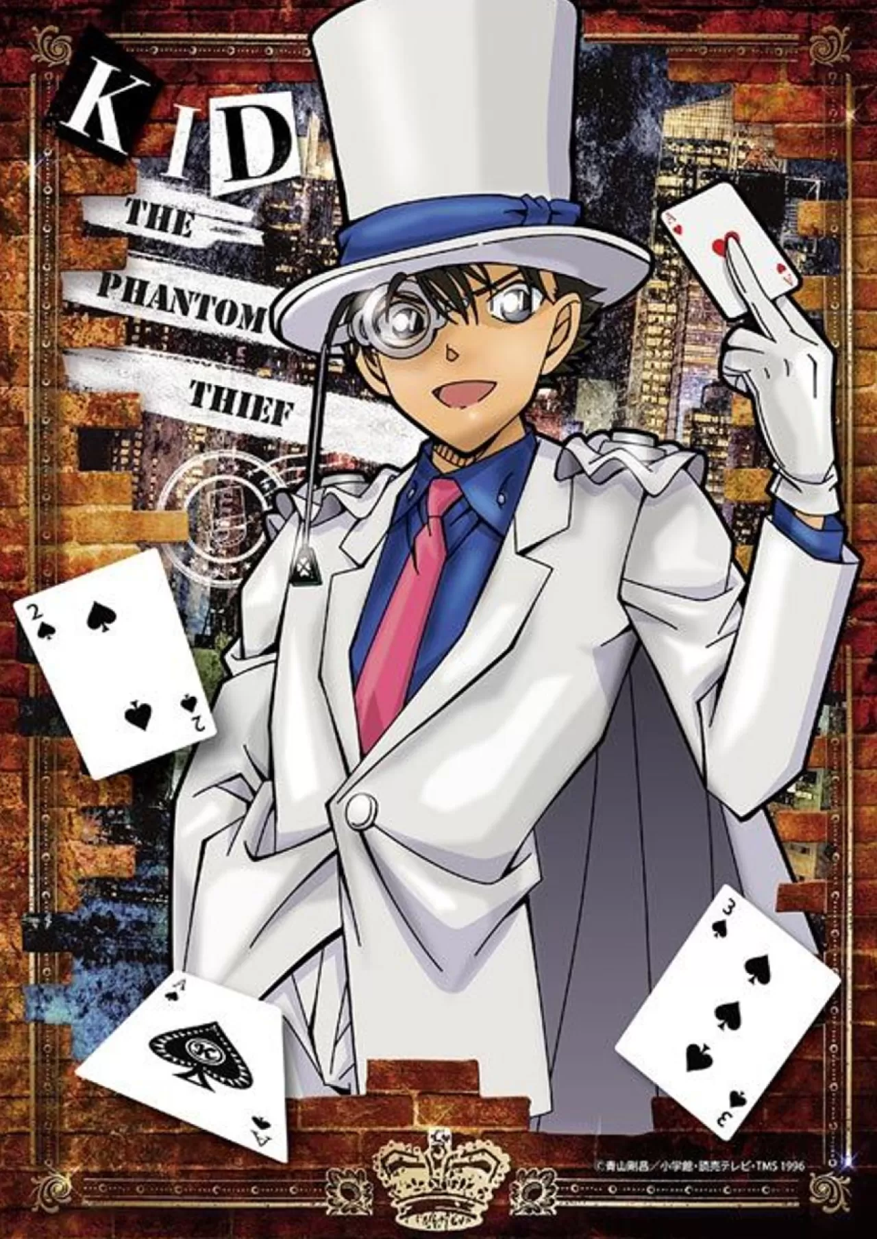 Epoch 03-066 Jigsaw Puzzle Detective Conan Moonlight Magician Phantom Kaito Kid (108 Pieces)