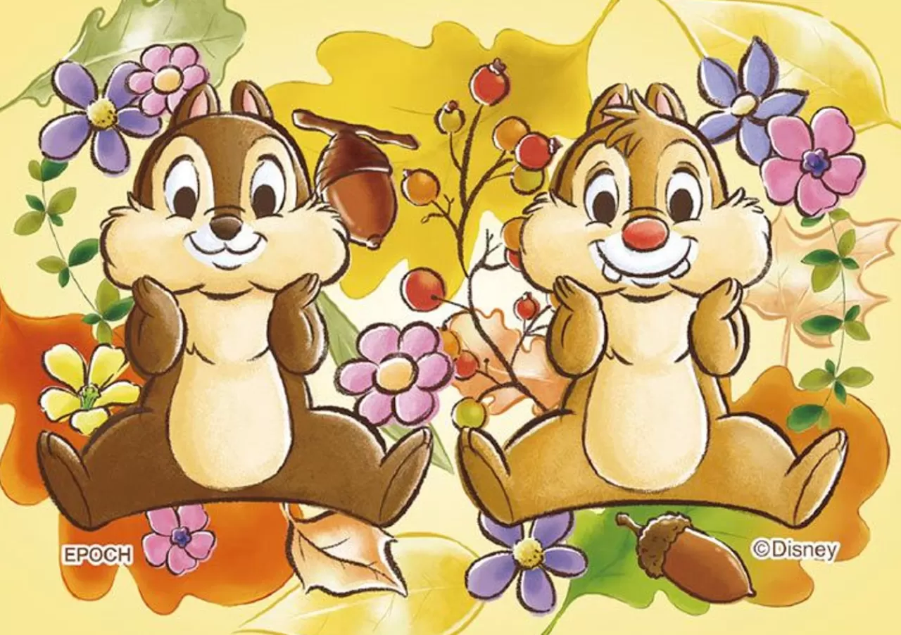 Epoch 70-030 Jigsaw Puzzle Disney Chip & Dale Hungry Face (Decoration Puzzle) (70 Pieces)