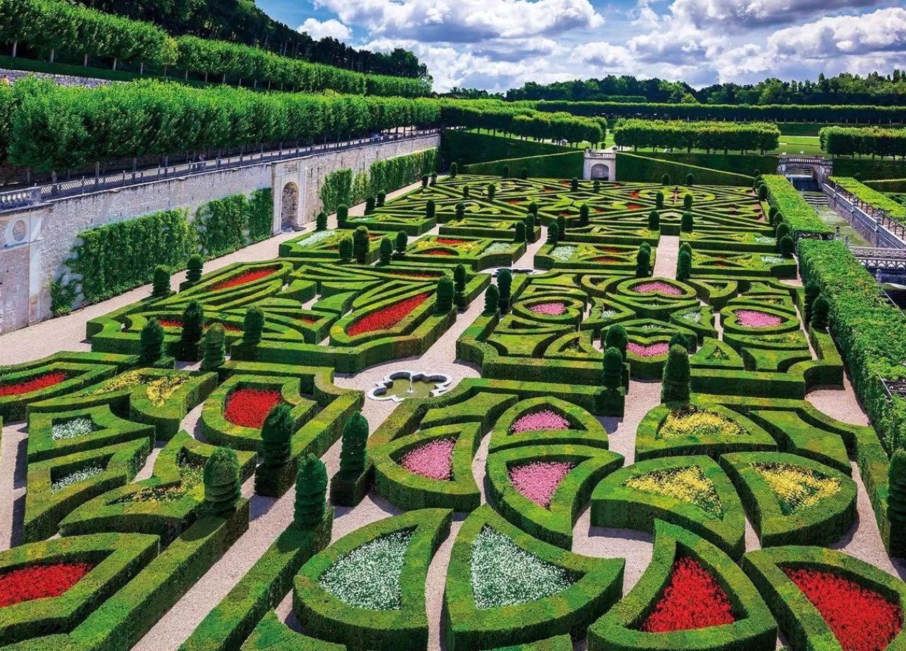 Epoch Jigsaw Puzzle 05-115 Flower Garden In Chateau De Villandry (500 Pieces)