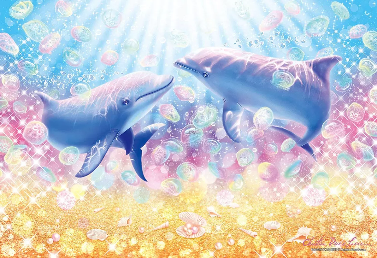 Epoch Jigsaw Puzzle 28-330 Glow In The Dark Lassen Romantic Marine (300 Pieces)