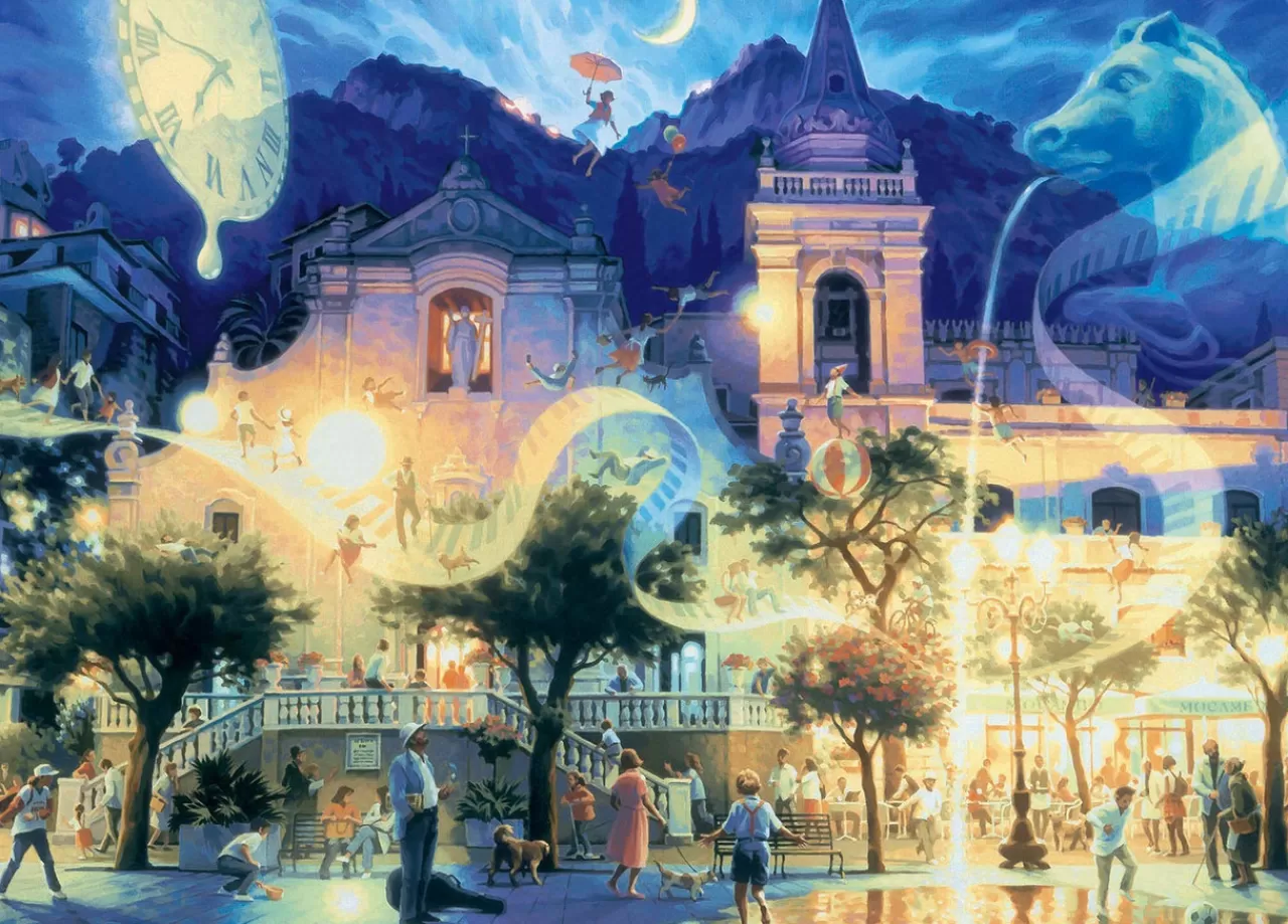 Epoch Jigsaw Puzzle 07-721 Glow In The Dark Teppei Sasakura Releasing Dreams (500 Pieces)