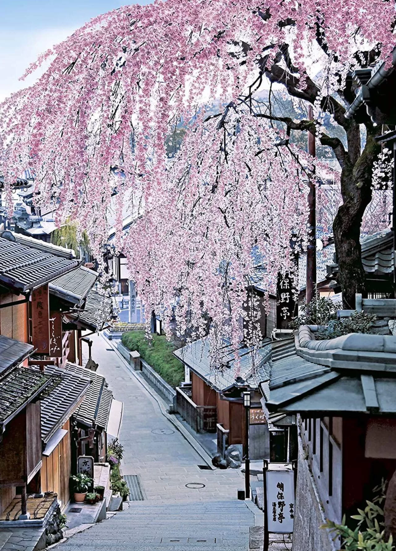 Epoch Jigsaw Puzzle 05-098 Japan Landscape Sakura In Bloom Sannei-Zaka Kyoto (500 Pieces)