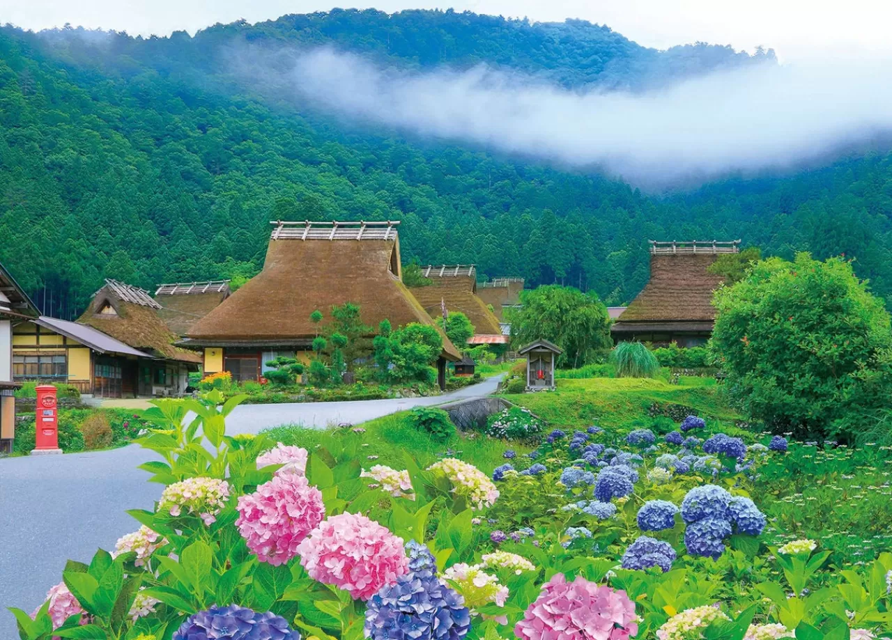Epoch Jigsaw Puzzle 05-118 Japan Miyama's Thatched Roof Private House (500 Pieces)