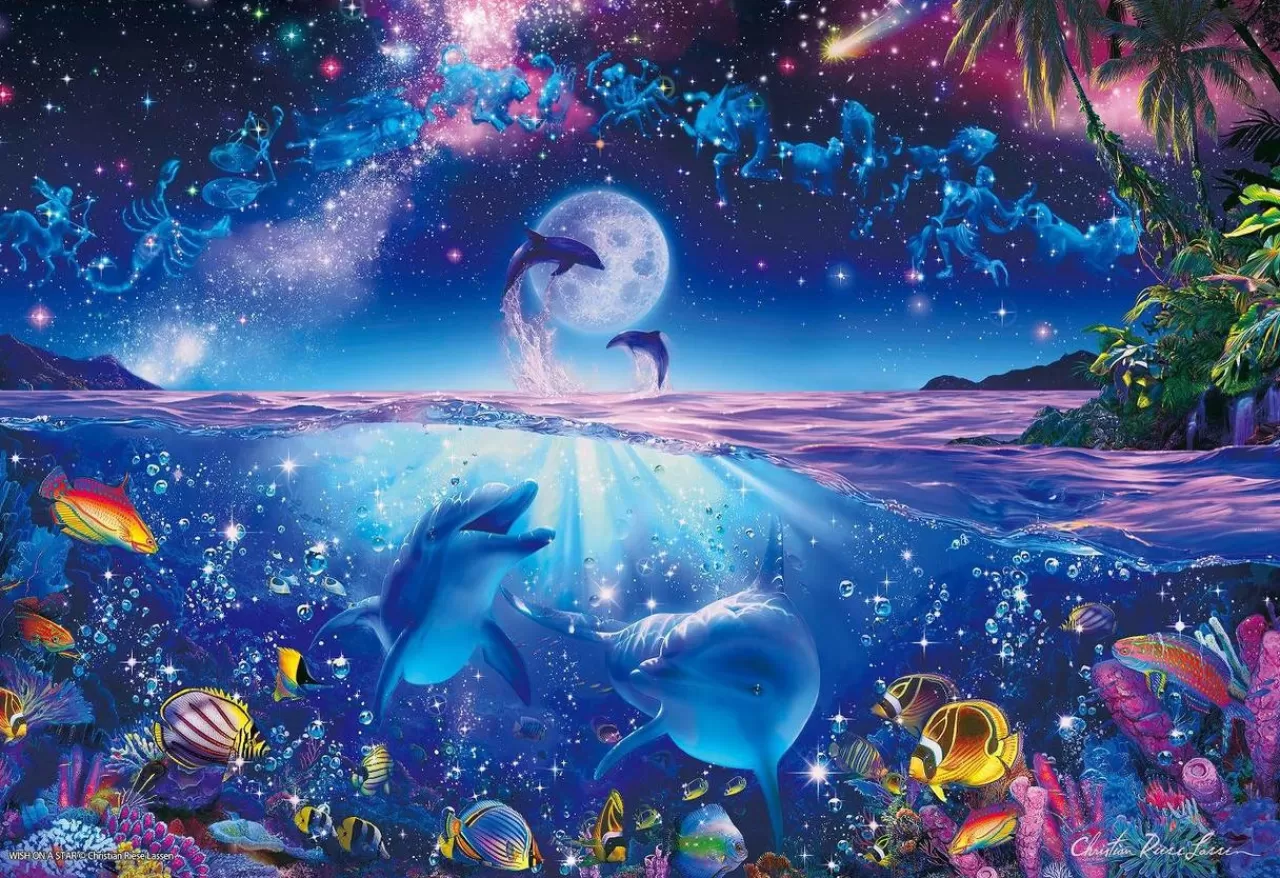Epoch Jigsaw Puzzle 28-325 Lassen Glowing Puzzle Wish Upon A Star (300 Pieces)