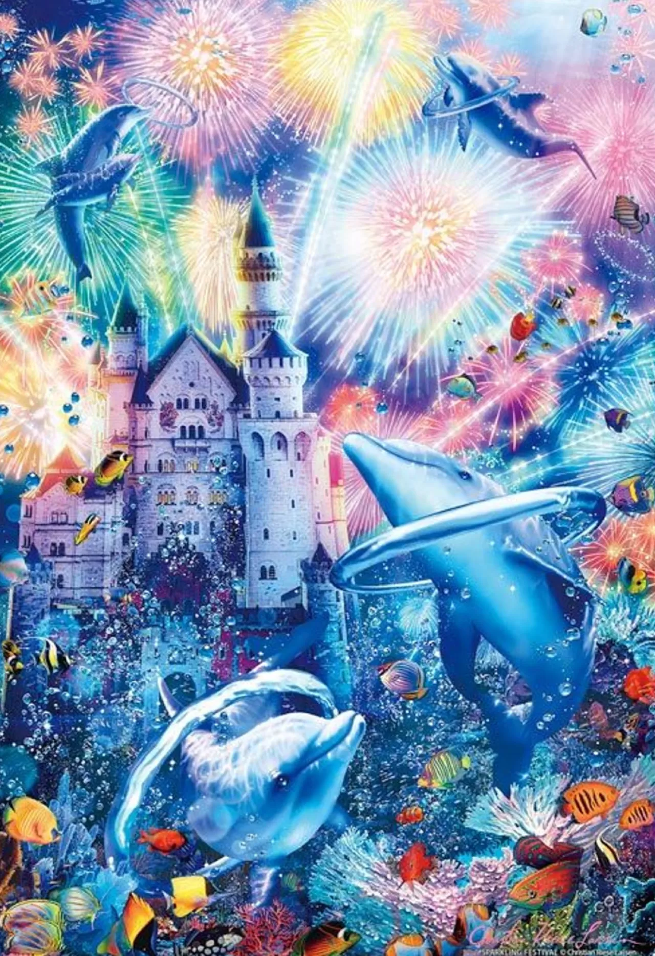 Epoch Jigsaw Puzzle 31-734 Lassen Sparkling Festival (Glow In The Dark) (1053 S-Pieces)