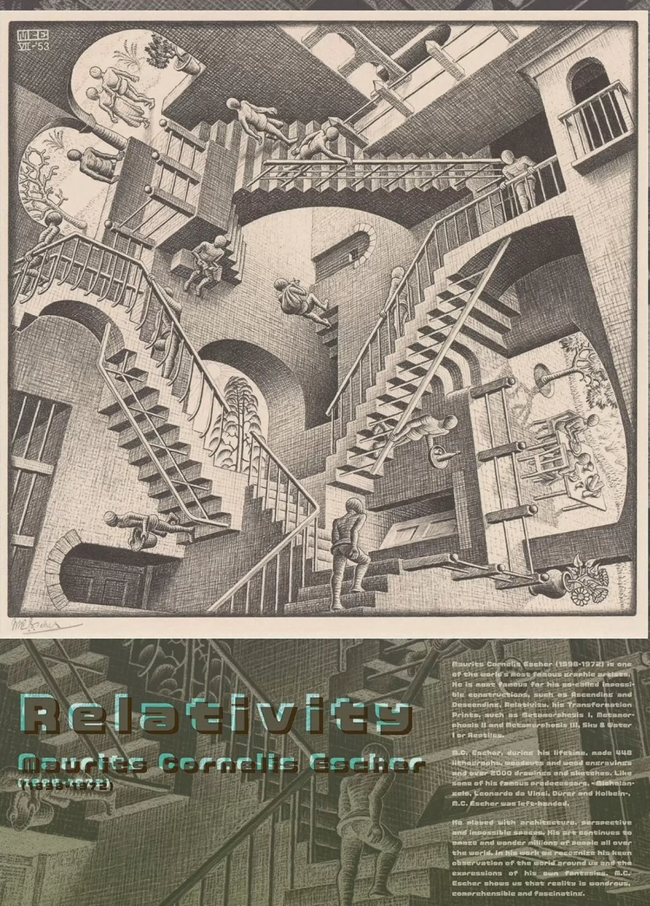 Epoch Jigsaw Puzzle 06-099 Maurits Cornelis Escher Relativity 1953 (500 Pieces)
