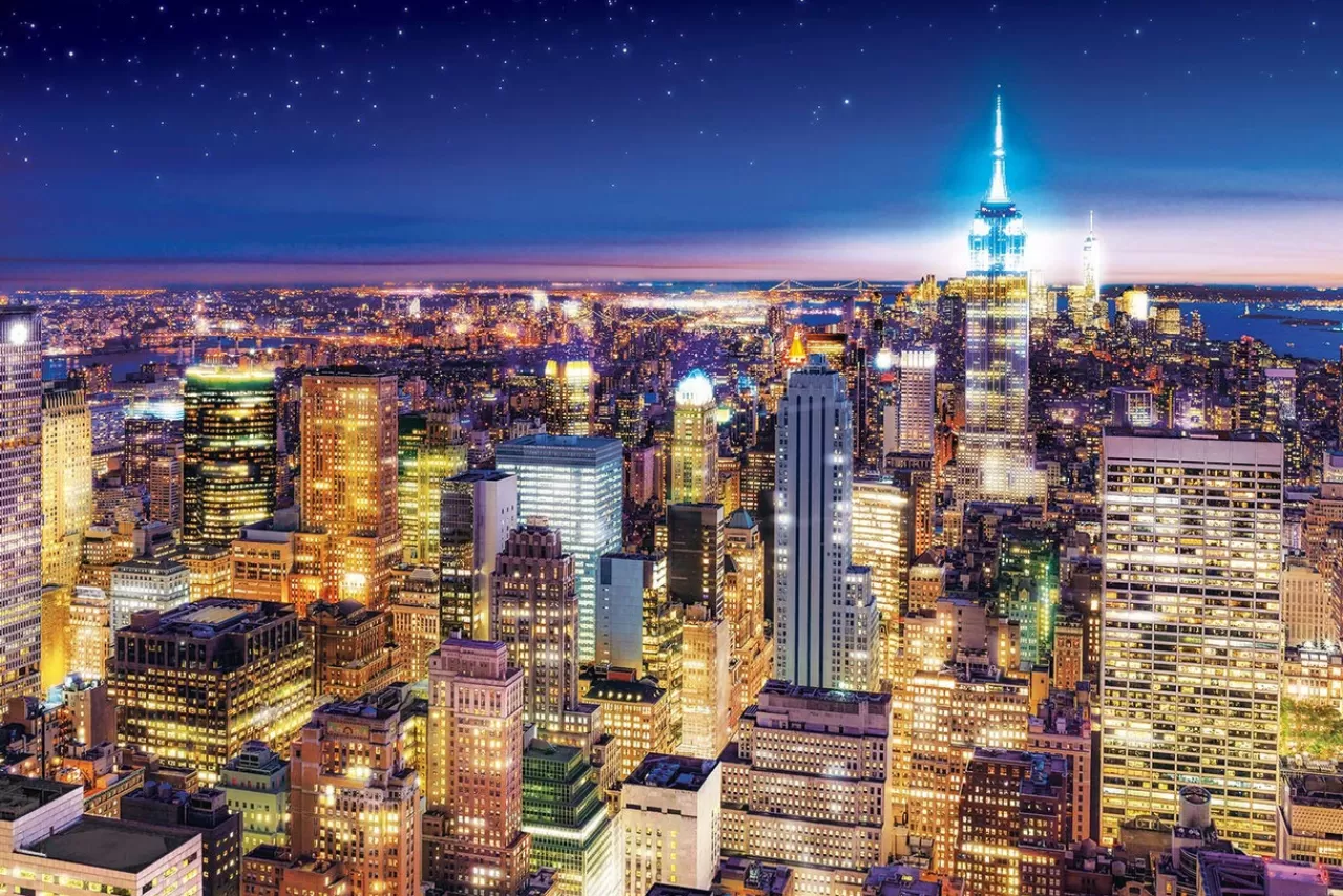 Epoch Jigsaw Puzzle 10-809 Night View Of New York (1000 Pieces)