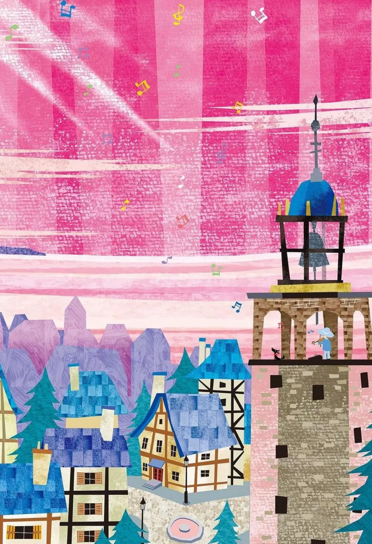 Epoch Jigsaw Puzzle 26-295 Tatsuo Hari Fairy Tale Art Bell Tower (300 Pieces)