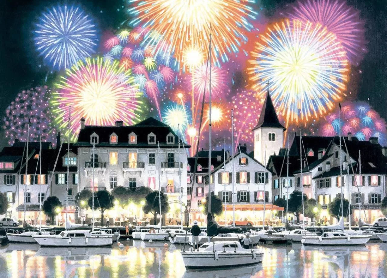 Epoch Jigsaw Puzzle 54-708 Teppei Sasakura Bouquet Of Night Sky Fireworks (2000 S-Pieces)