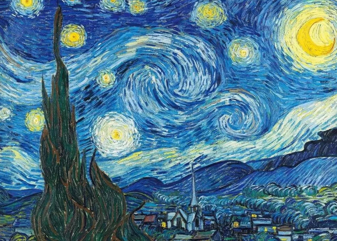 Epoch Jigsaw Puzzle 54-003 World Art The Starry Night (2000 S-Pieces)