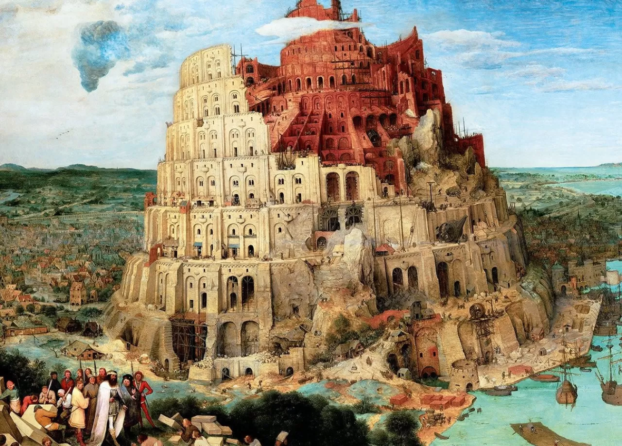 Epoch Jigsaw Puzzle 54-004 World Art Tower Of Babel (2000 S-Pieces)