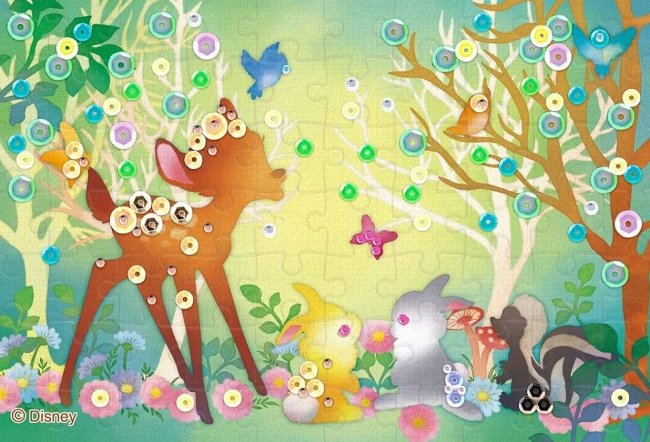 Epoch Jigsaw Puzzle Decoration 70-023 Disney Bambi Silhouette (70 Pieces)