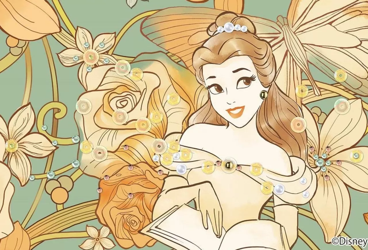 Epoch Jigsaw Puzzle Decoration 70-011 Disney Belle Royal Floral (70 Pieces)