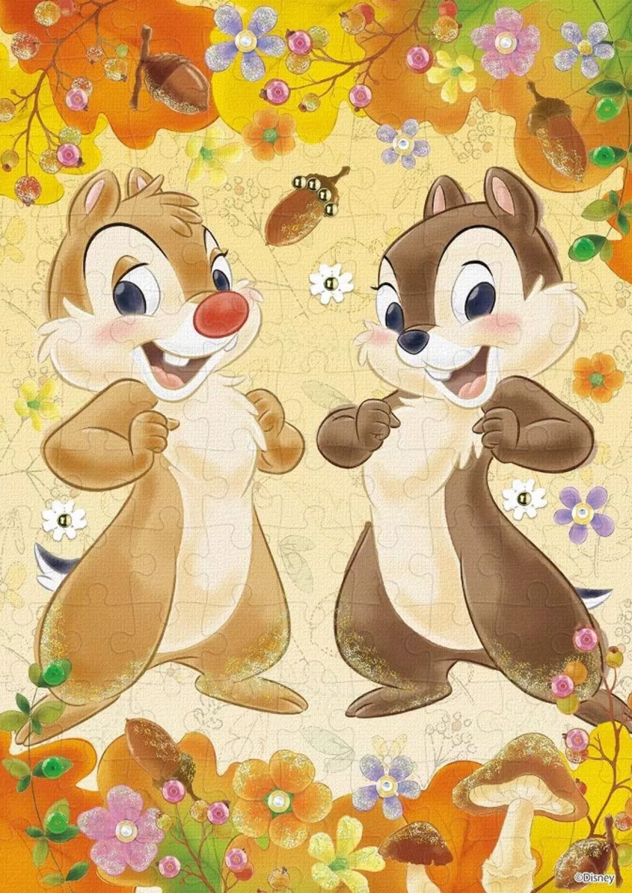 Epoch Jigsaw Puzzle Decoration 72-011 Disney Chip & Dale (108 Pieces)