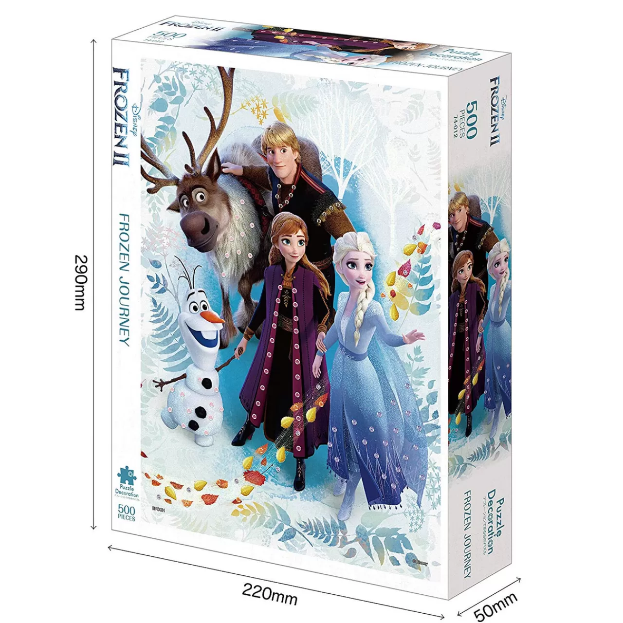 Epoch Jigsaw Puzzle Decoration 74-012 Disney Frozen Journey Frozen 2 (500 Pieces)
