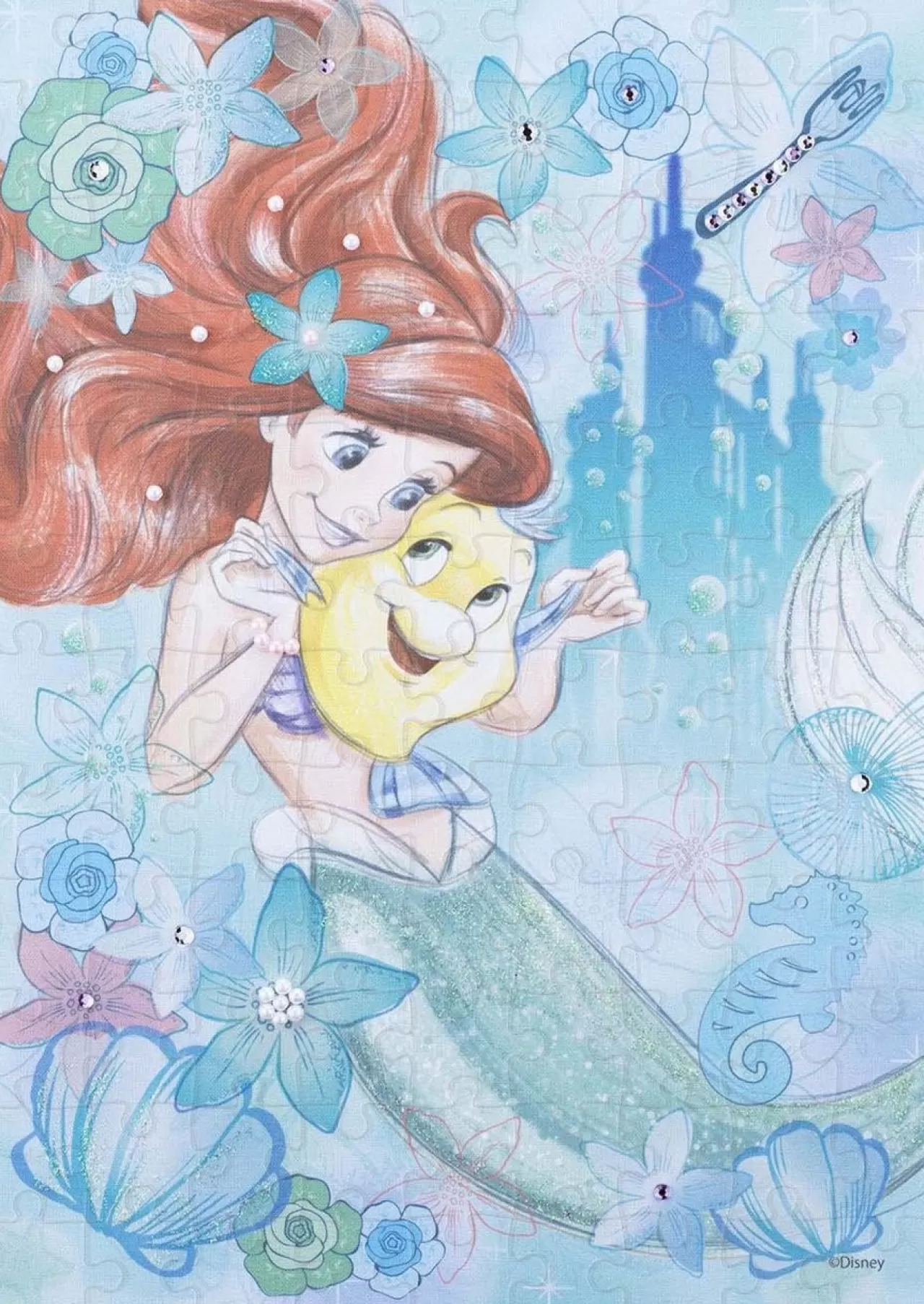 Epoch Jigsaw Puzzle Decoration 72-001 Disney Little Mermaid Ariel (108 Pieces)