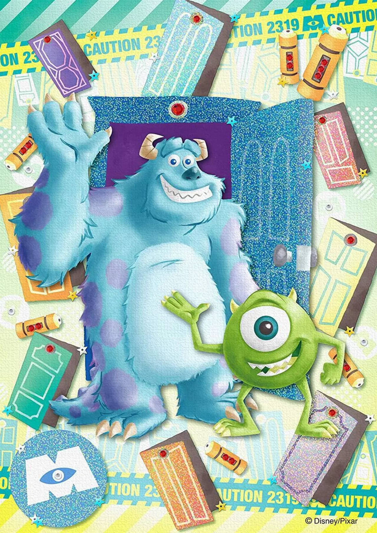 Epoch Jigsaw Puzzle Decoration 72-014 Disney Monsters, Inc. -Beyond The Door- (108 Pieces)