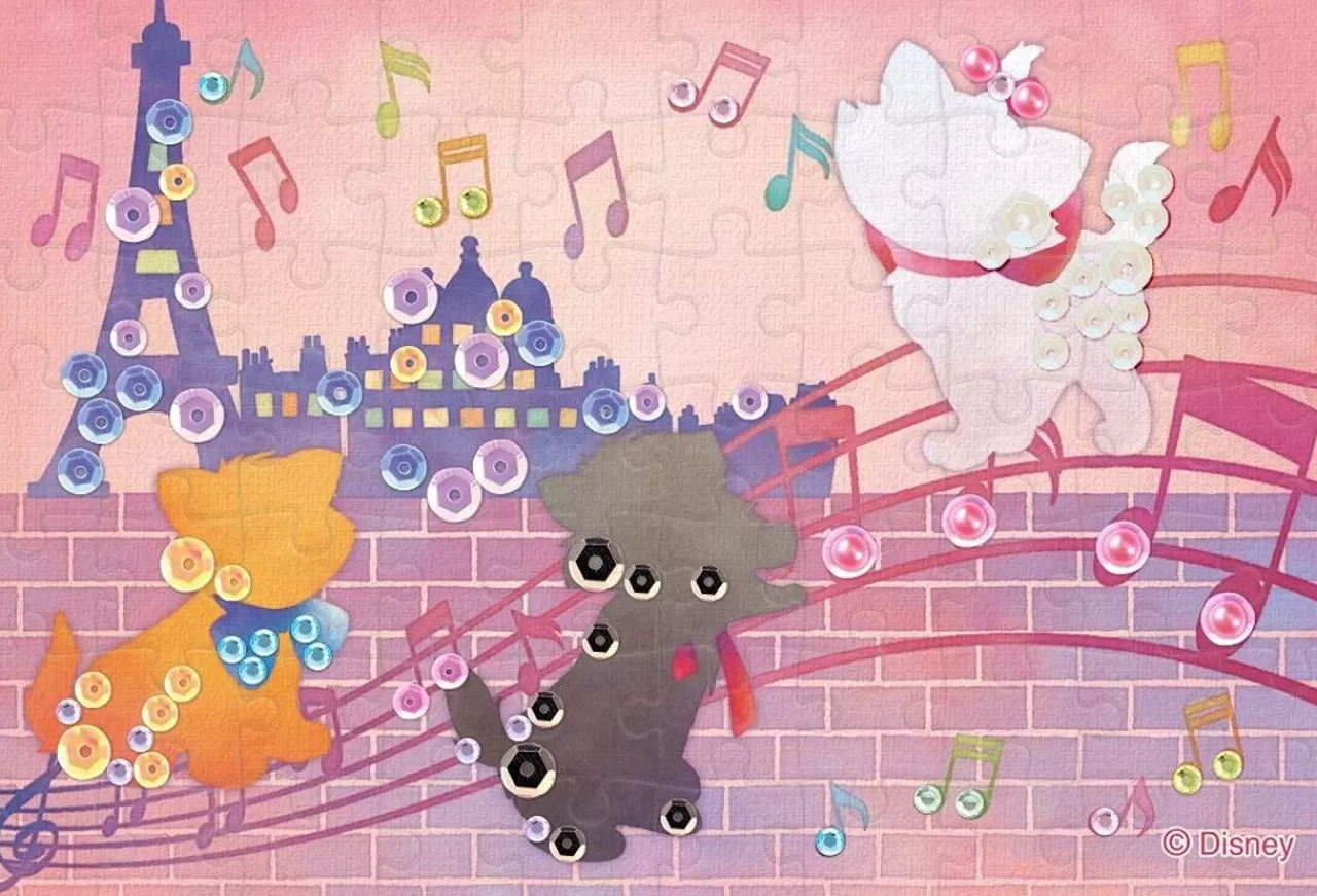 Epoch Jigsaw Puzzle Decoration 70-021 Disney The Aristocats Silhouette (70 Pieces)