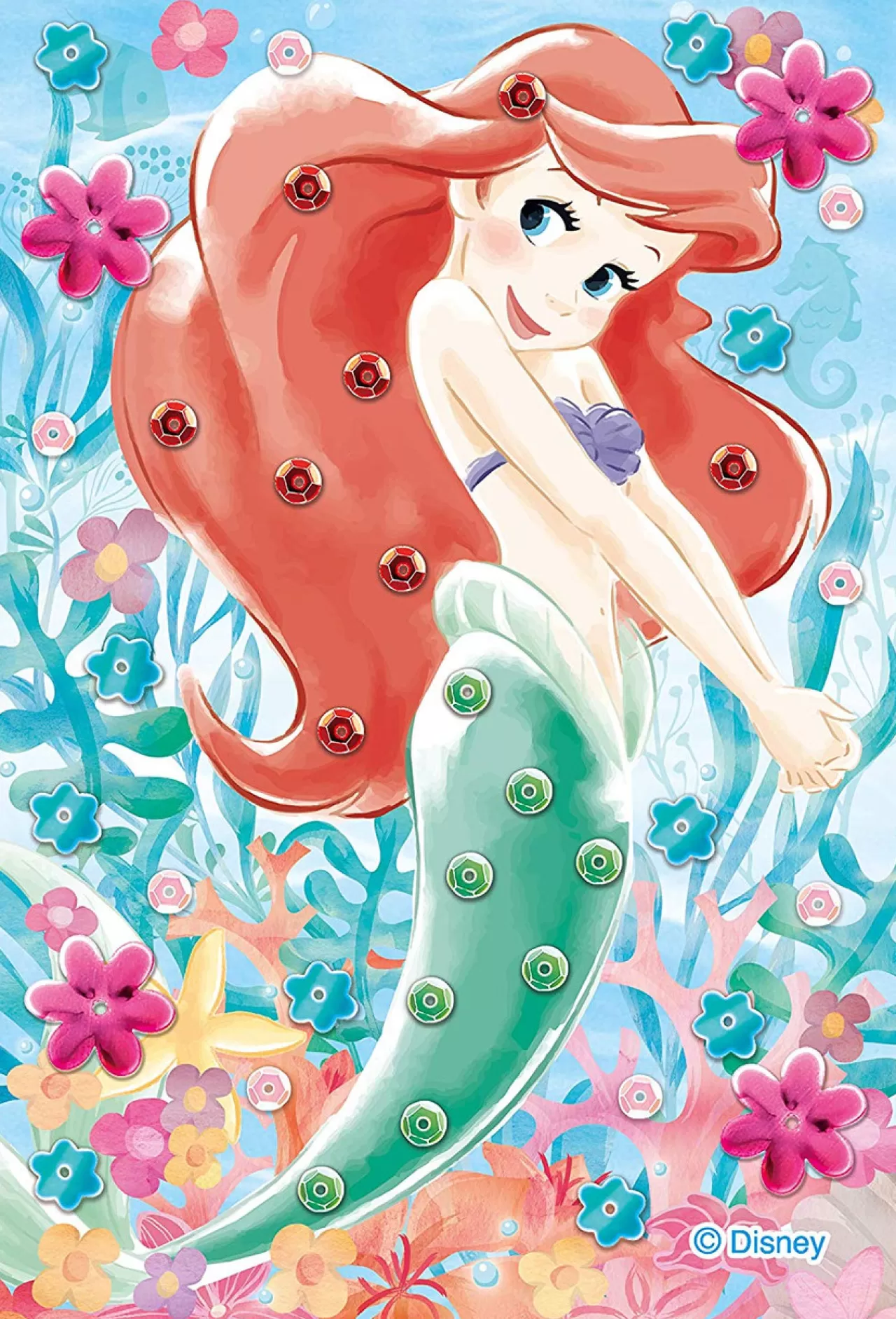 Epoch Jigsaw Puzzle Decoration 70-024 Disney The Little Mermaid Ariel (70 Pieces)