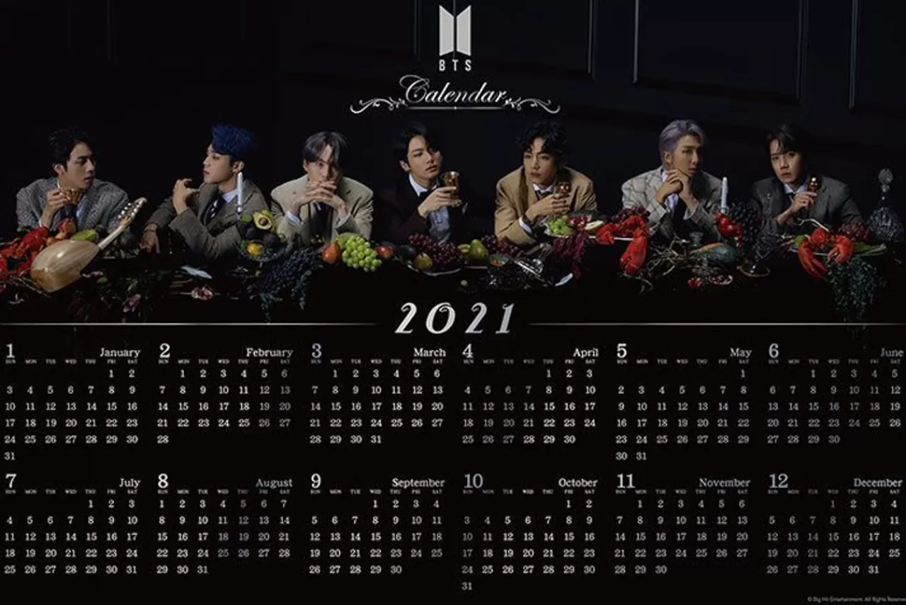 Epoch Jigsaw Puzzle 13-034S Bts Map Of The Soul : 7 - 2021 Calender - (1000 Pieces)