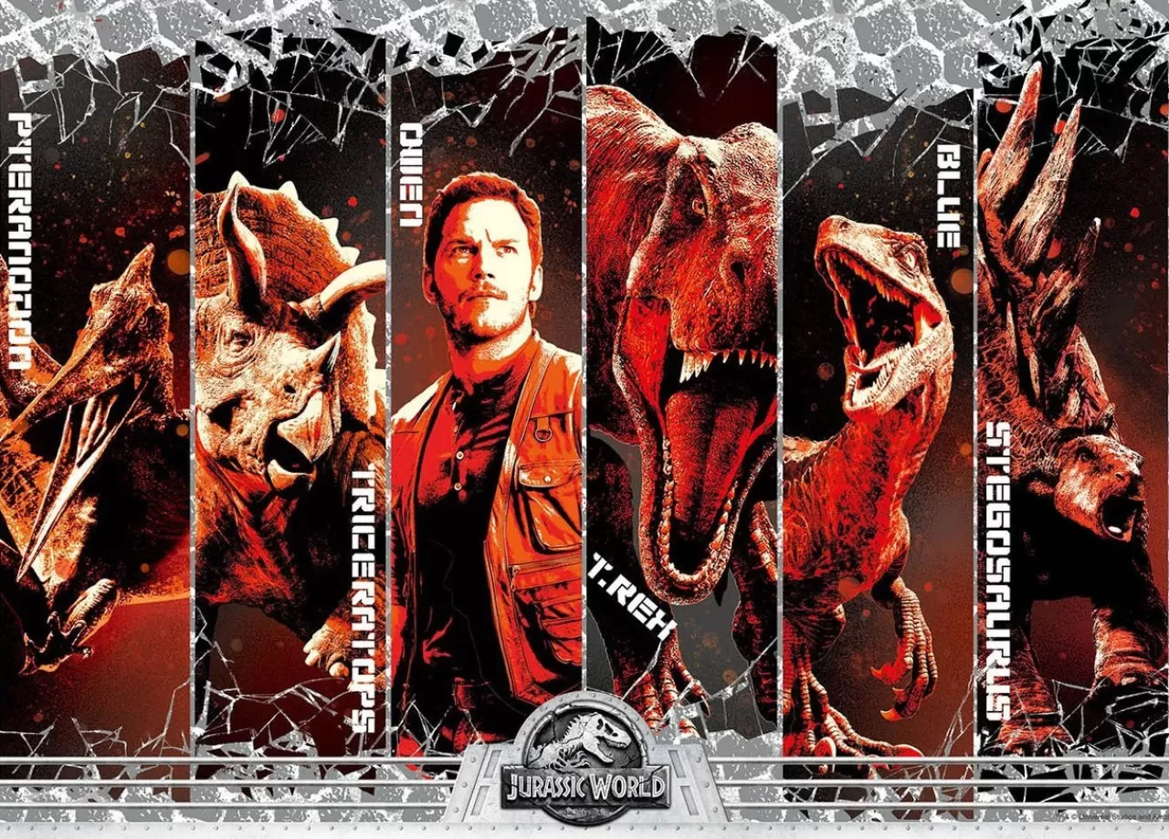 Epoch Jigsaw Puzzle 06-101S Jurassic World Owen And Dinosaurs (500 Pieces)