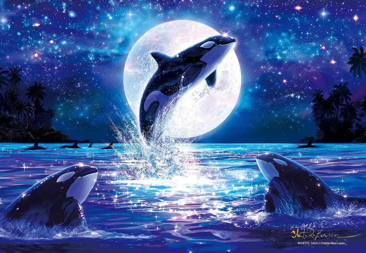 Epoch Jigsaw Puzzle 28-332S Lassen Majestic Saga (Glow In The Dark) (300 Pieces)