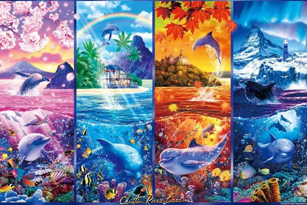 Epoch Jigsaw Puzzle 13-033S Lassen Passage Of Time (Glow In The Dark) (1000 Pieces)