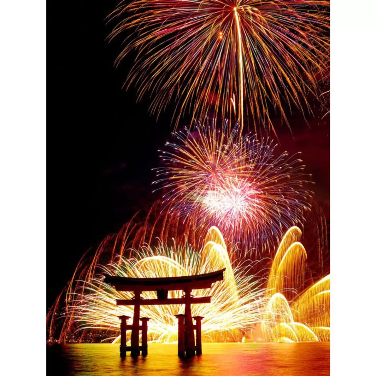 Epoch Jigsaw Puzzle 79-105S Miyajima Fireworks Hiroshima Japan (500 Pieces)