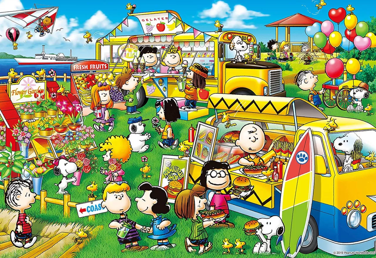 Epoch Jigsaw Puzzle 31-515S Snoopy Peanuts Wagon Shop (1053 S-Pieces)