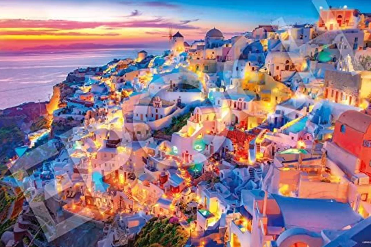Epoch 22-112S Jigsaw Puzzle Santorini Evening In Greece (Scenery) (2016 S-Pieces)