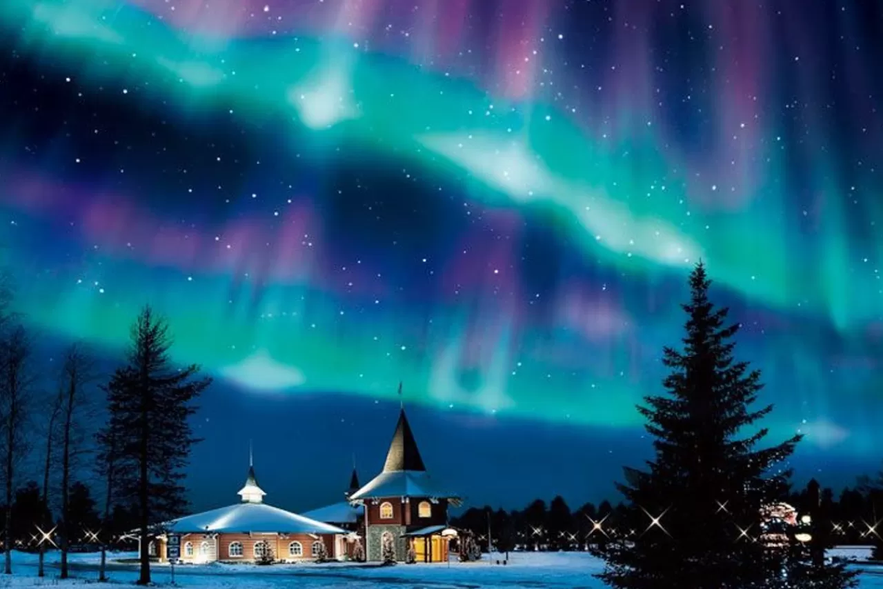 Epoch 12-513S Jigsaw Puzzle Sparkling Aurora Night Finland (Glow In The Dark) (1000 Pieces)